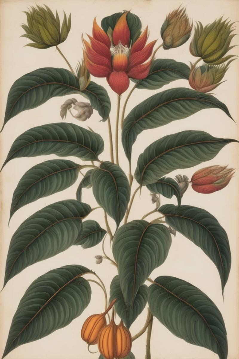 00143-995752320-_lora_Mark Catesby Style_1_Mark Catesby Style - Indian botanical painting with the aesthetic of Italian luxury race cars.png